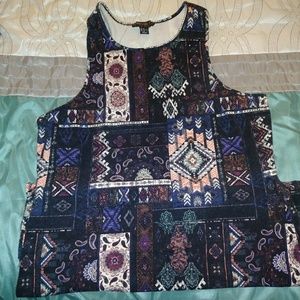 F21 paisley/Aztec print dress Sz 3X